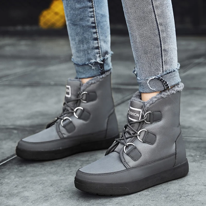 

Women Boots 2021 Fashion Waterproof Snow Winter martens boots Shoes Women Casual Lightweight Ankle Botas Mujer Warm Winter boots