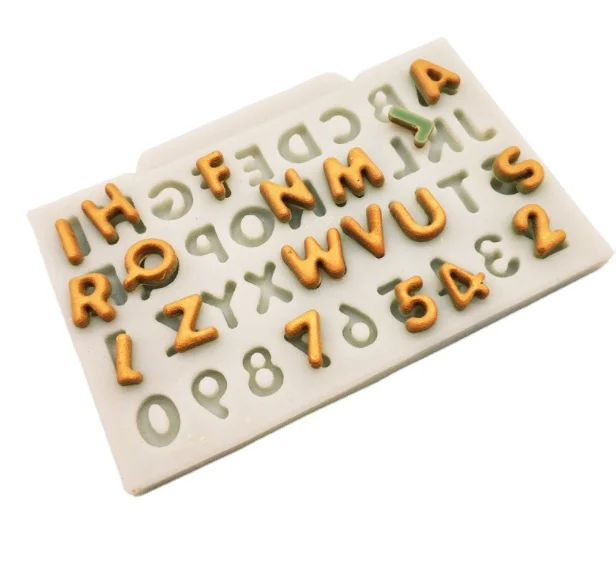 

26 Letters Alphabet Mold Letter Silicone Molds for Keychains