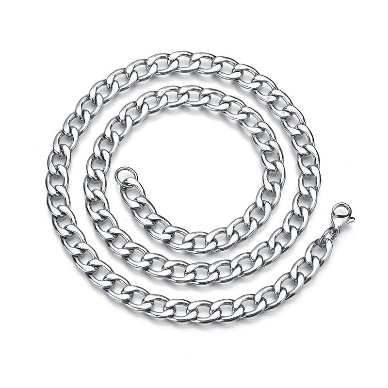

Classic and simple cuban link chain necklace stainless steel cuban chain