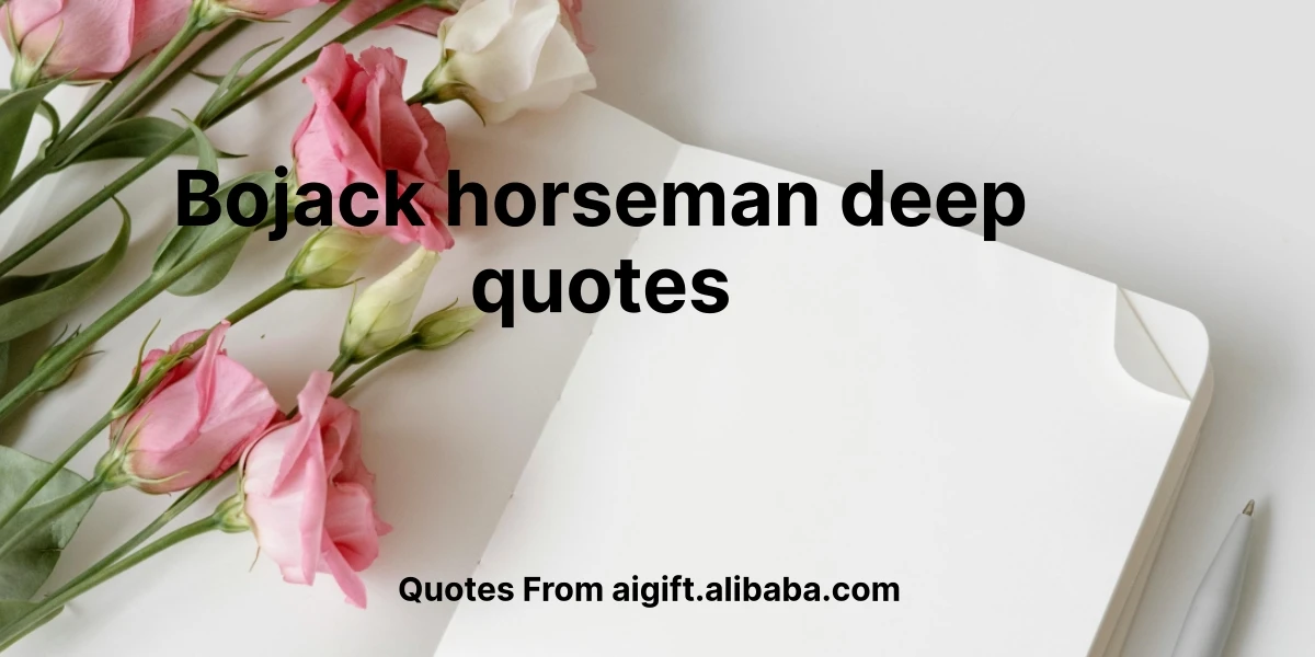 bojack horseman deep quotes