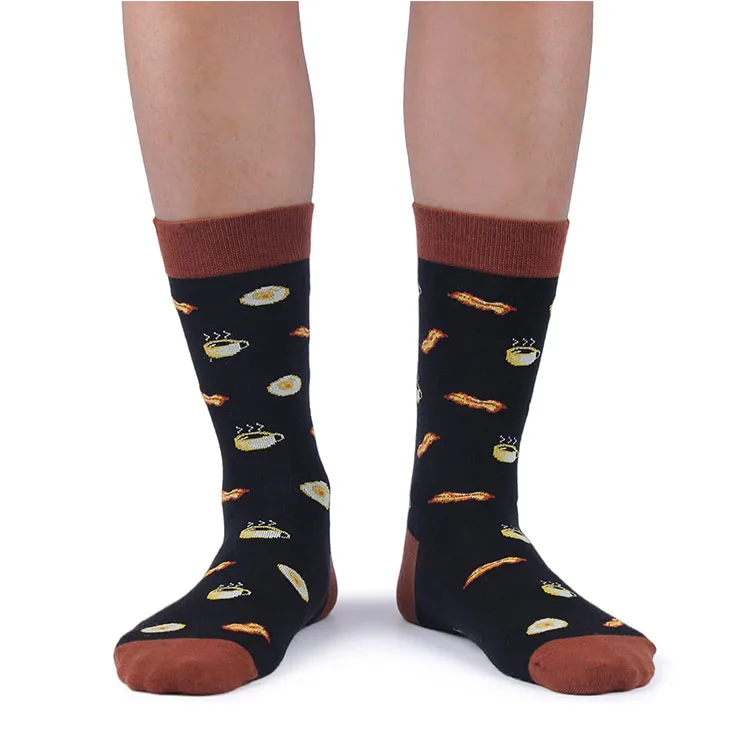 

Breathable Colorful Letter Dress Funny Cotton Socks for Men, Custom color