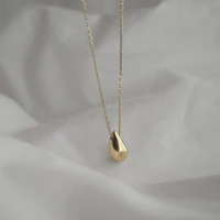 

Gold Color Waterd Drop Pendant Necklaces for Women 925 Sterling Sliver Tears Link Chain Chokers Necklace Minimalist Jewelry