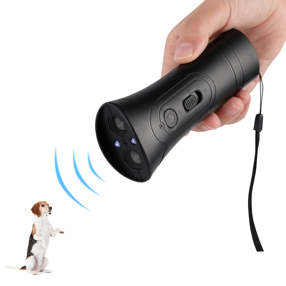 

New Ultrasonic Dog Repeller Trainer Device, Black