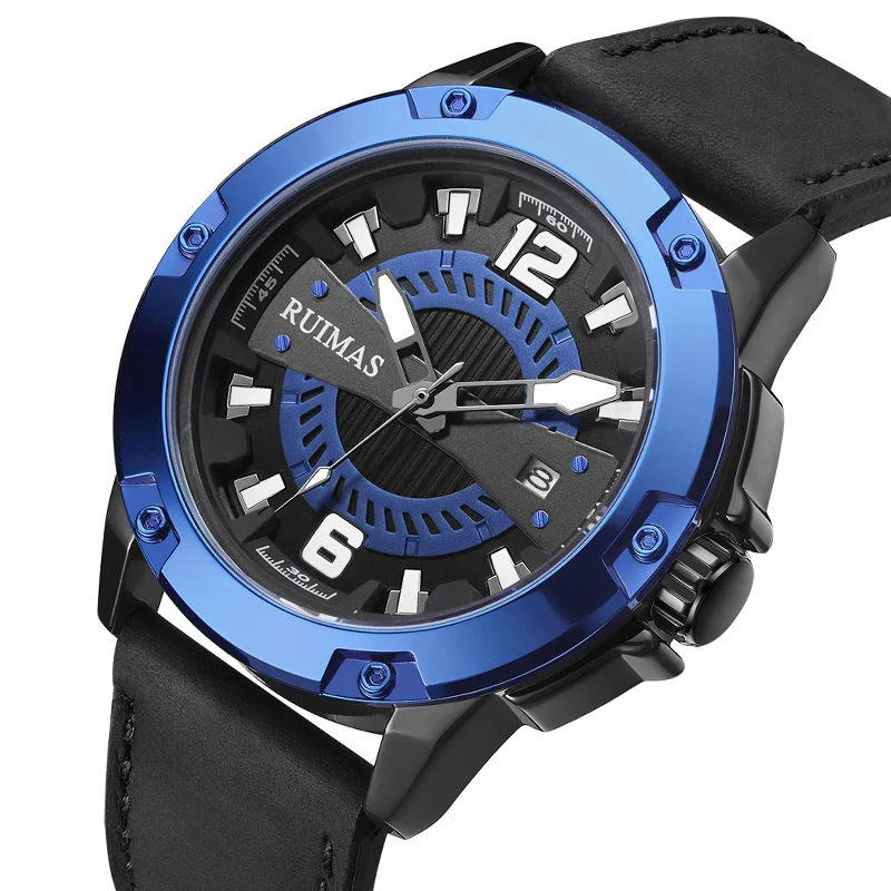 

Popular RUIMAS men's Sports Watch Leisure Belt Luminous Watch Simple Quartz Watch, 2 colors