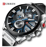 

CURREN 8346 Watch Chronograph Sport Mens Watches Quartz Clock Leather Male Wristwatch Relogio Masculino Fashion Gift for Men
