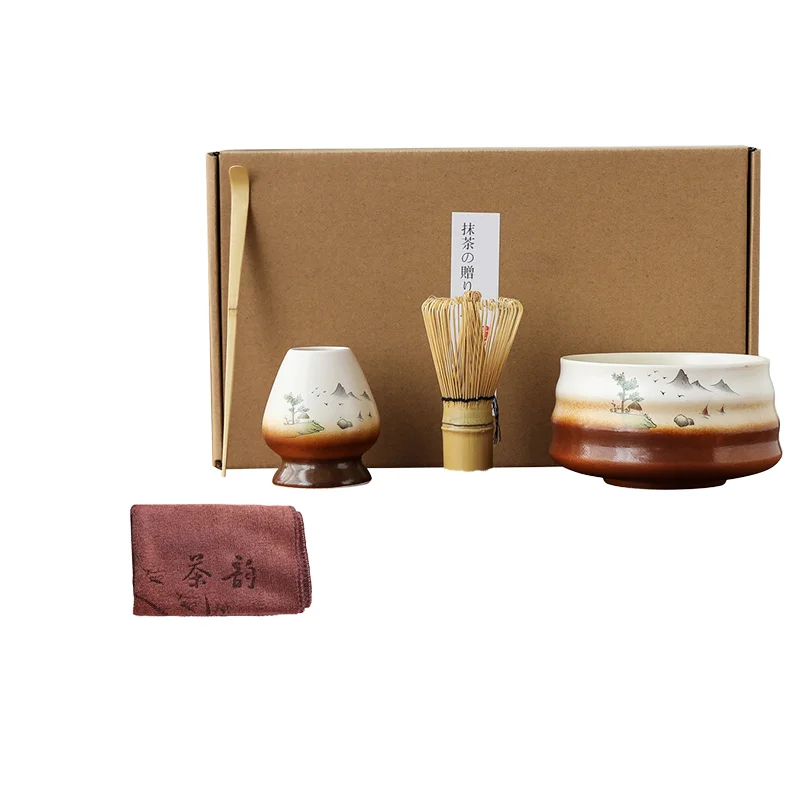 Bamboo Matcha Kit to Prepare a Traditional Cup of Japanese Matcha Tea