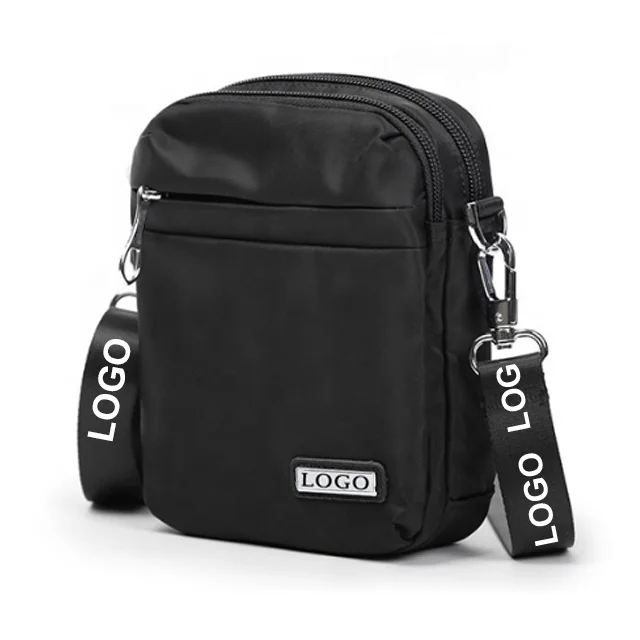 

Wholesale Custom LOGO Mini polyester Men Bag Custom Messenger Shoulder Bag