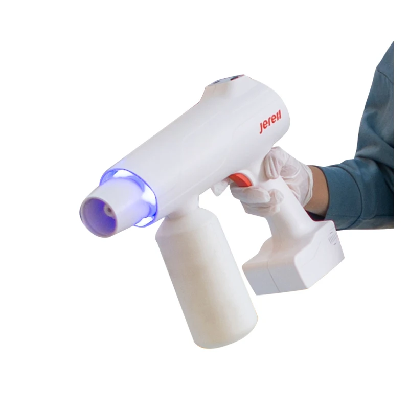 

handheld electrostatic sprayer battery operated sprayer sanitizing gun sprayer wireless, White