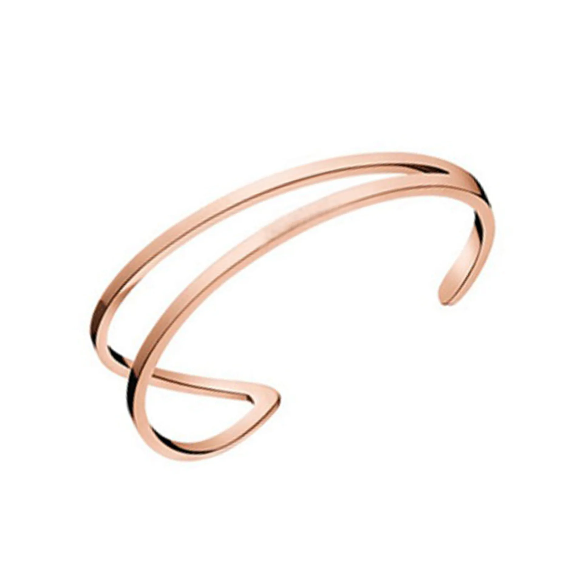 

European and American fashion bracelets hot sale C-shaped opening gold-plated men's and women's bracelets