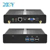 Intel Core i3 7100U 6100U 2955U 3855U Fanless Mini PC Desktop Computer with Wifi USB Ethernet Gigabit LAN Operating System VESA