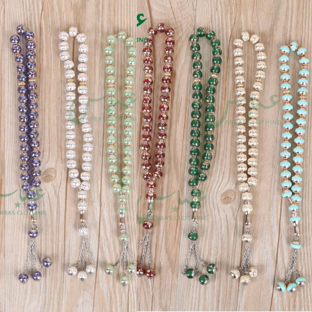 

Hajj Gifts Wholesale Prayer Beads 12mm 33 Beads Tasbih Muslim Rosary Islamic, Mix colors