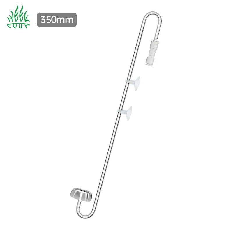 Wholesale Carbon Dioxide Diffuser Acrylic Bubble Counter 350mm Stainless Steel Ceramic Plate Atomizer for Aquatic Plant Growth