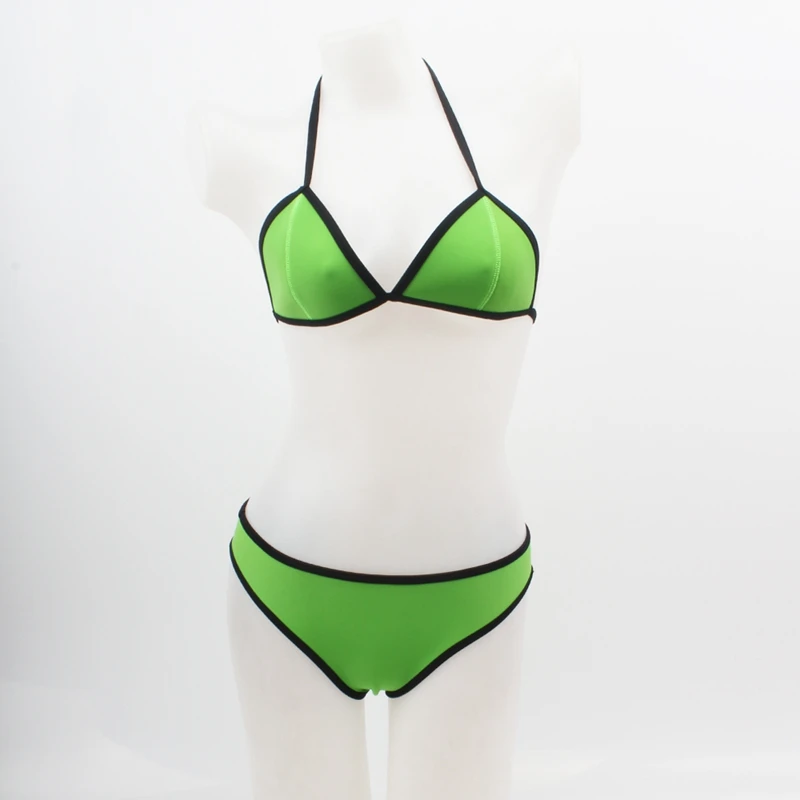 

2020 Summer Excellent Quality Women's Very Popular Neoprene Swimsuit Set Push Up Womens Bikini Swimwear Custom Logo