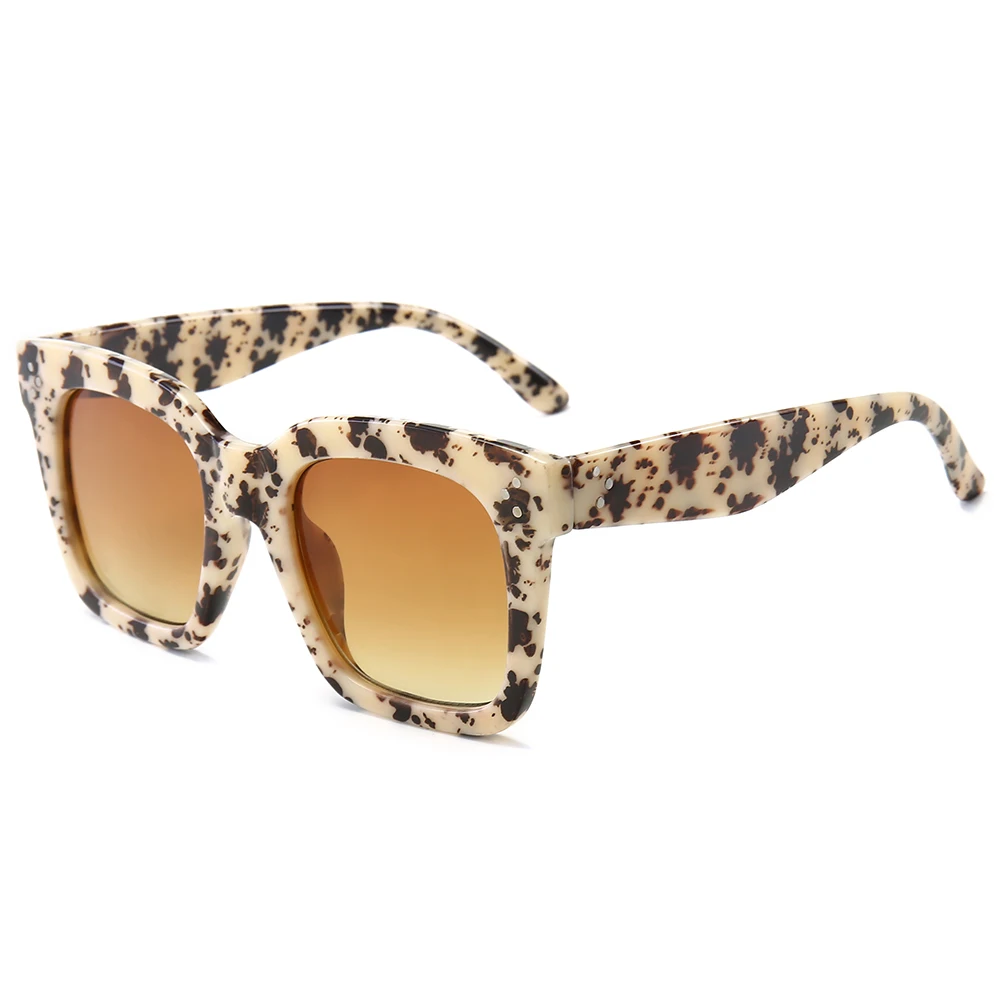 

2019 Retro Sunglasses Cateye Sun Glasses Leopard Gradual Shades Fashion Square Vintage Oversized sun glasses, Custom colors