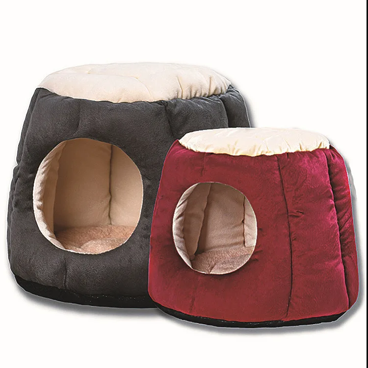 

Manufacturer wholesale square warm soft plush dog pet bed, Pink, red, black, bule, pearl white, customized