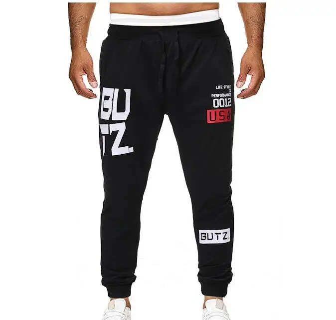 

Letter Printed Casual Sportpant Long Sleeve Slim Running Yoga Trousers Rts
