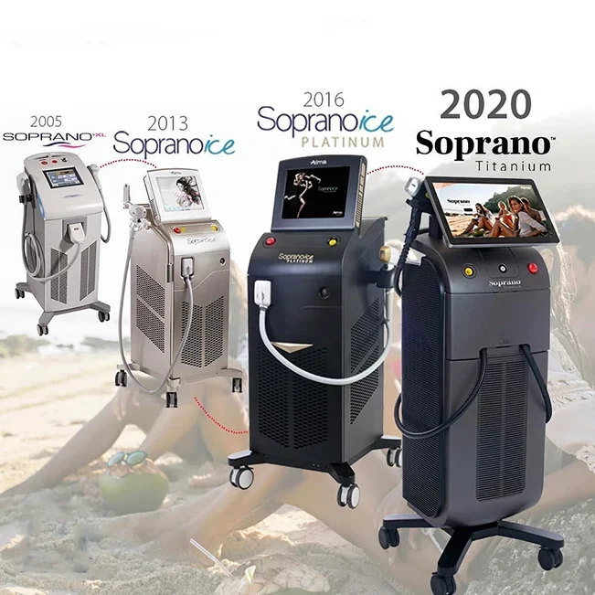 

2021 new products latest technology 1200W Alma Titanium Soprano 755 808 1064 Depilacion Laser Soprano Titanium