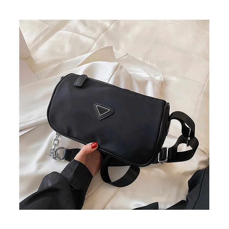 

Oxford Black Hand Bags For Women Trendy Simple Shoulder Underarm Bags Small Clutch Female Branded Purses and Handbags Travel sac