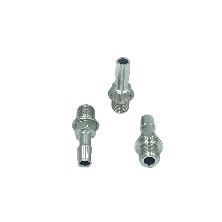 Oem Custom Pipe Thread Fitting 1/4-18 Npsm X 3/8 Barb Forge Hydraulic ...