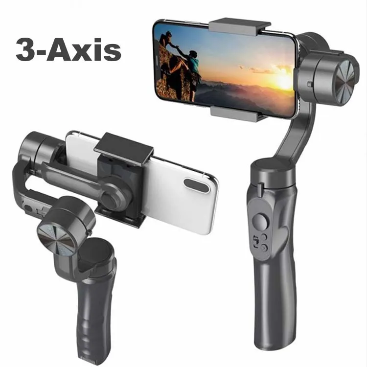 

Yiscaxia Phone camera stabilizer Wireless Remote Timing Control Smartphone Aluminum 3 Axis gimbal stabilizer handheld