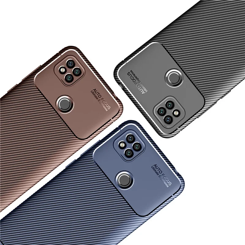 

Beetle Carbon Fiber TPU+PC soft shockproof phone Case For OPPO RealmeC11 RealmeC3 Realme2 RealmeX2Pro Back cover phone case