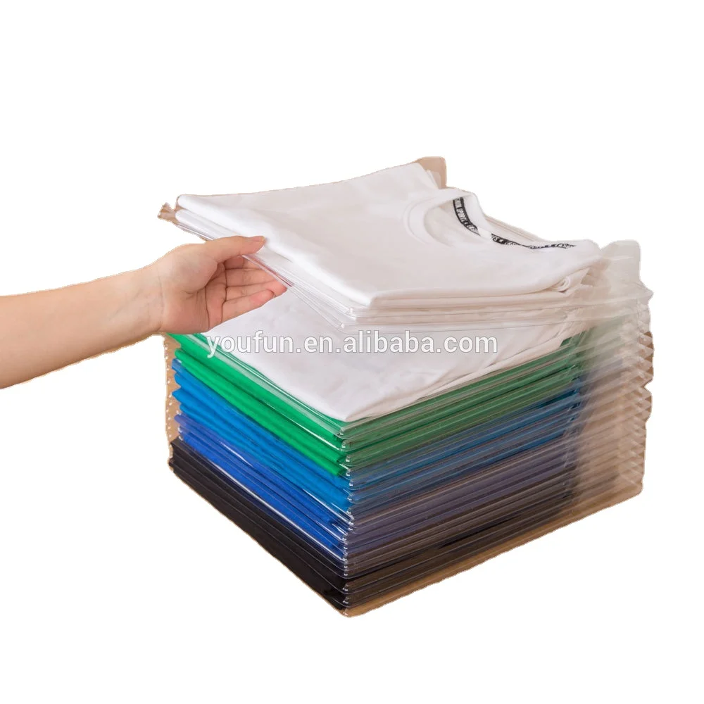 

PVS Tee shirt clothing storage folding board clothes organizers