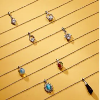 

Hot Waterdrop Necklaces Natural Crystal Pendants Stone Flower Dolphin Pendant Chains Necklace For Women Fashion Jewelry