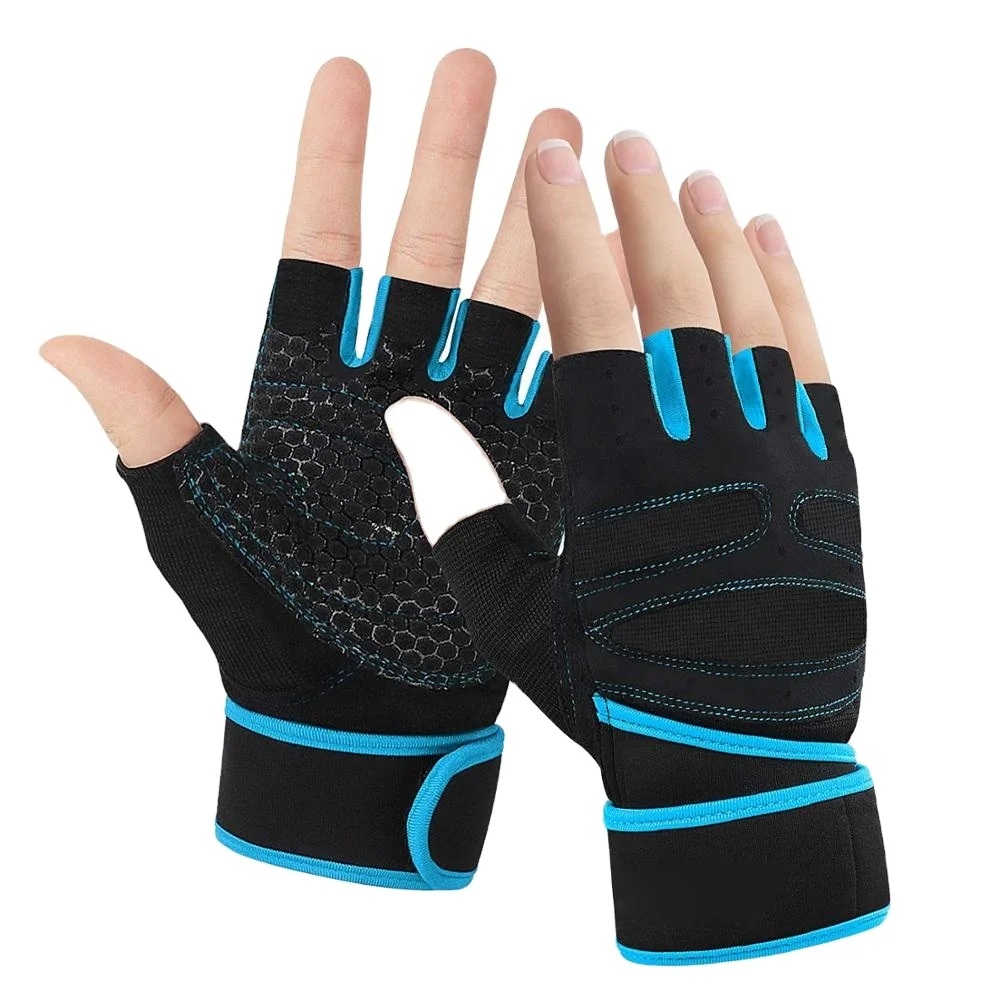 

New arrival factory price sport gloves gym for exercise training gym weight lifting bodybuilding workout gloves women, Black;blue;red