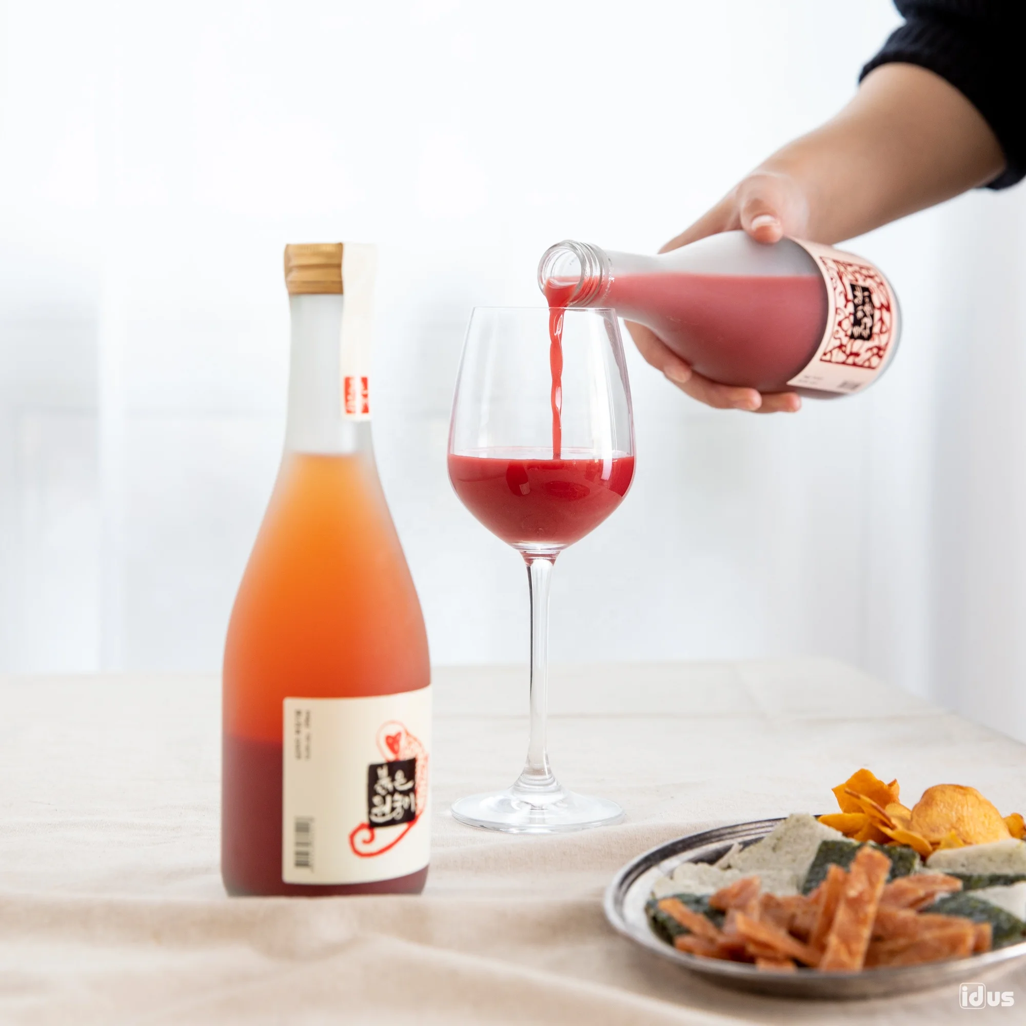 
Korea Red Rice Wine(Makgeolli), Sweet and milky rice wine oriental traditional drinks, Sulseam - Red monkey 