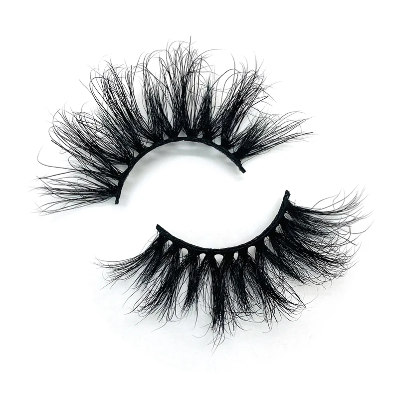 

Whole Sale 3D Mink Lashes Private Label 25MM Mink Eye Lashes Custom Logo Real Mink Eye Lashesh Full Strip Eyelashes