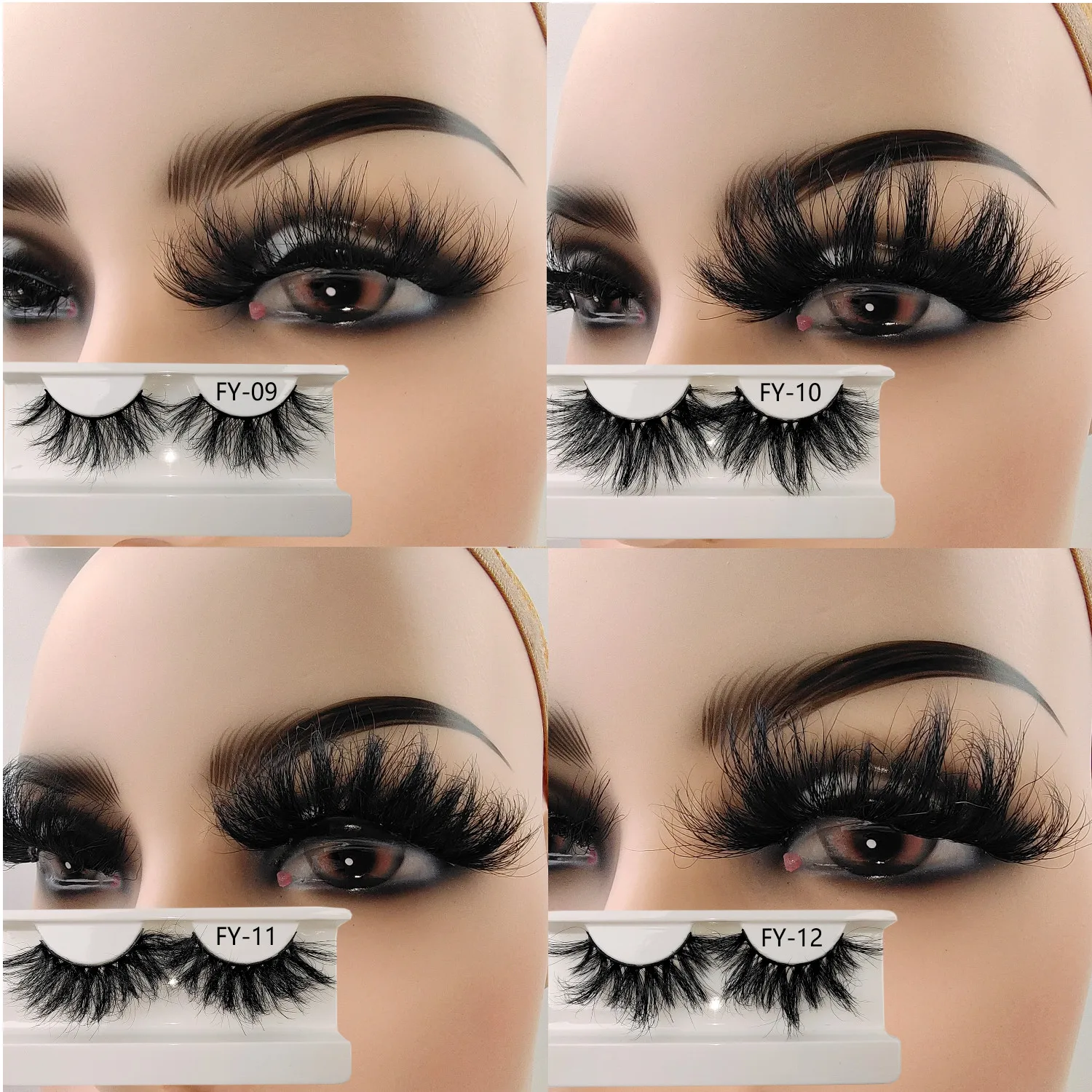 

Wholesale Explosive Eyelash New Styles Siberian Cruelty Free 100% Handmade Mink Lashes 25mm Eyelashes