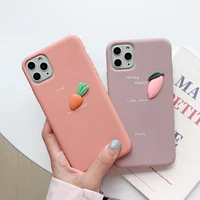 

3D Candy Color Avocado Peach Letter Soft TPU Phone Case For iPhone 11 Pro XS MAX XR X 11 Pro Max 8 7 Plus 6s