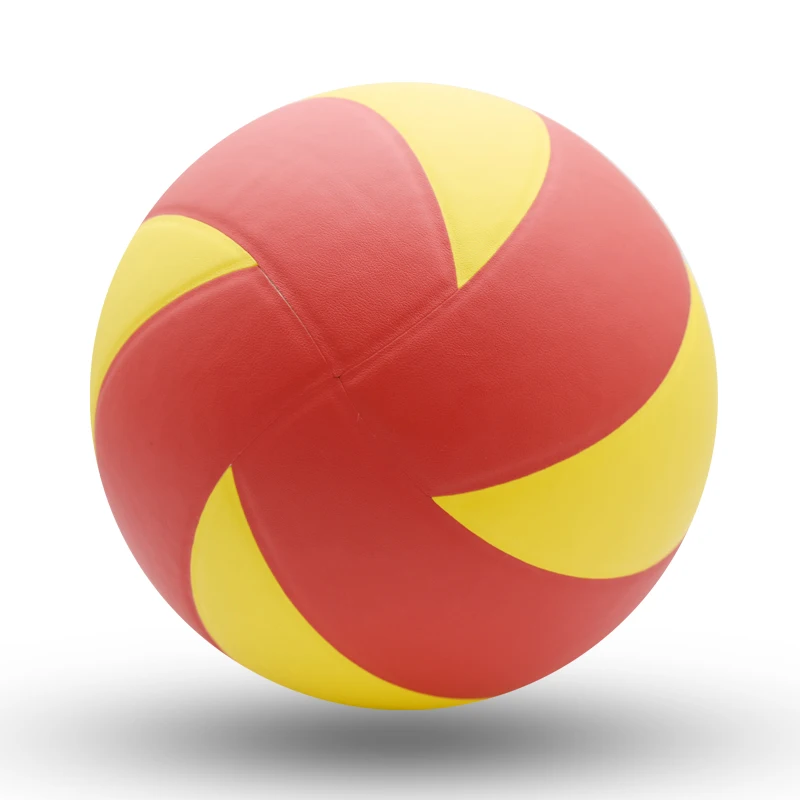 

Soft laminated volleyball indoor/outdoor Volleyball for Beach Play, Red/yellow