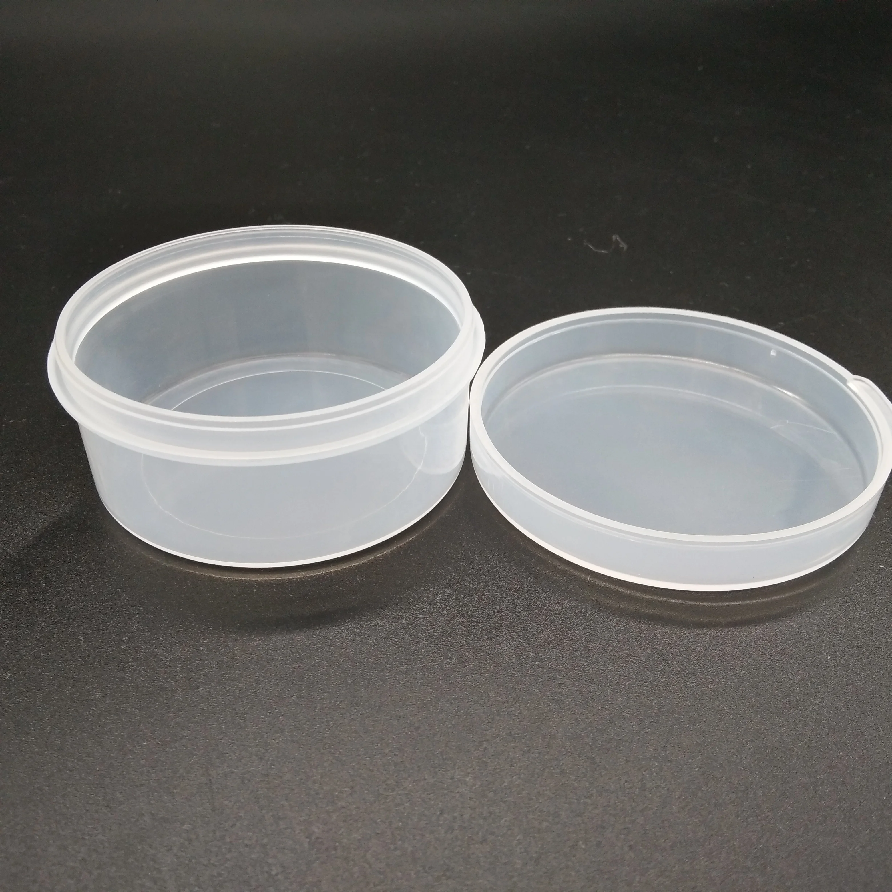 

Wholesale microwavable PP round clear packaging box candy storage box soup bowl with lid