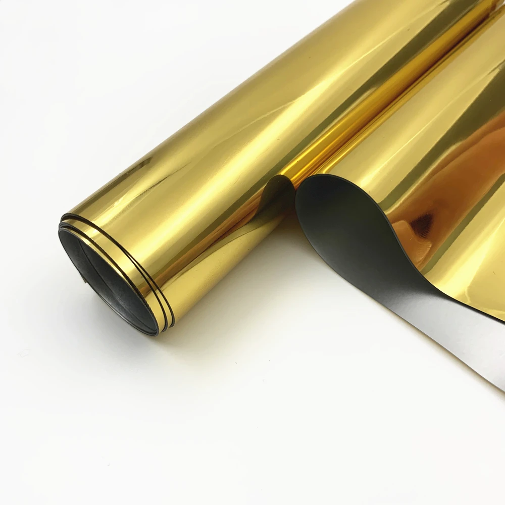 
Metalized gold polyurethane TPU film for logos 