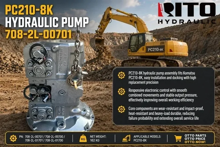 Komatsu PC210-8K Hydraulic Pump Assembly - RITO HYDRAULIC