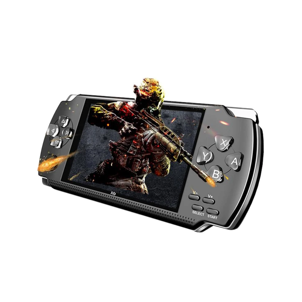 

X6 Handheld Game Console 4.3 inch 8G Easy Operation screen MP3 MP4 MP5 Game player support for psp game camera video e-book, 3colors