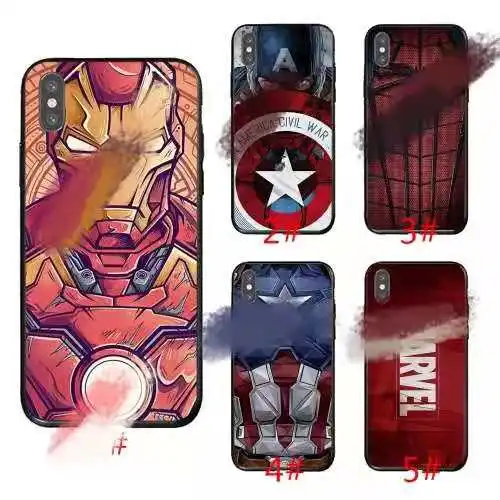 

For marvel hero iron Man mobile phone Cover for iphone 6s 7 8 12 11 13 X.XS.XR.XS max Plus Case Cellphone back cover