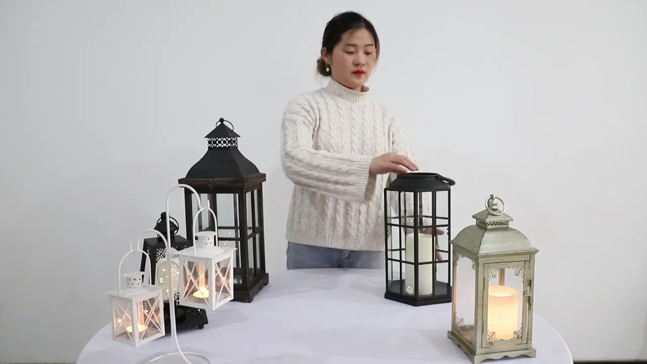 Rose Gold Flameless Lanterns 30 Led Fairy Lights On Copper Wire Mirror