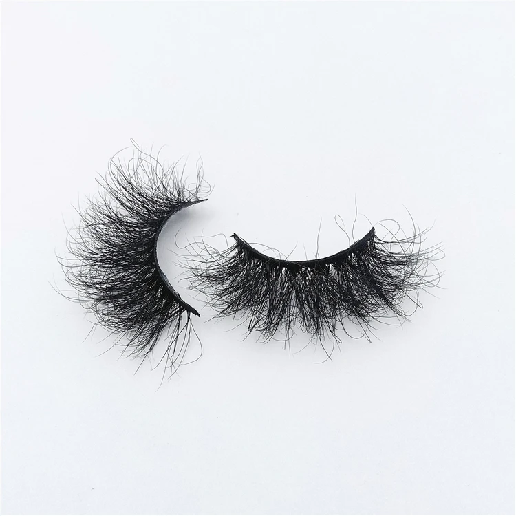

factory price 25mm mink eyelash fluffy 25 MM 6D Mink Eyelash