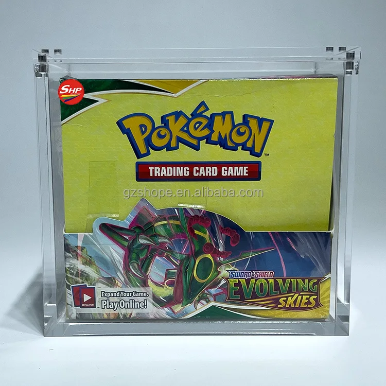 SHP Wholesale Pokemon Booster Box 1st Edition  Acrylic  Case    Cards English TCG  Booster Box Protector  Case