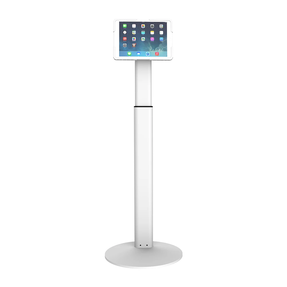 

Custom metal lockable universal adjustable tablet floor stand android tablet kiosk for ipad, Silver