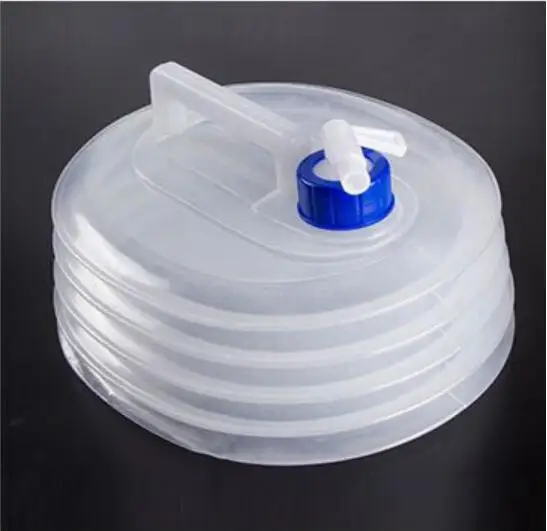 

3/5/8/10/15L oval shape PE Water Bag Portable Collapsible Water Carrier Wholesale Expandable Collapsible Water bottle