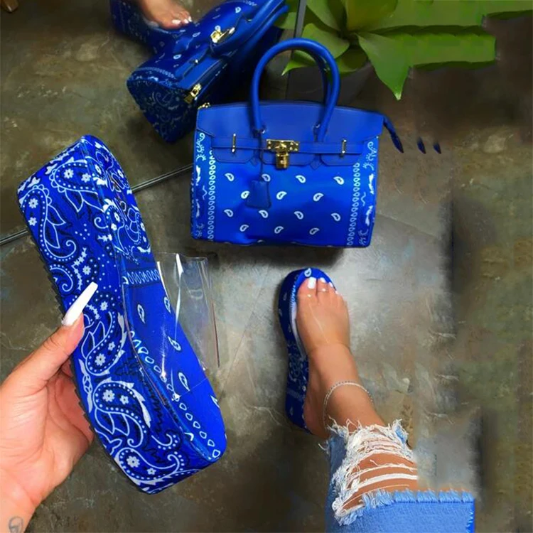 

2020 new arrival clear pvc jelly shoe summer wedge slides women sandals bandana lady sandal