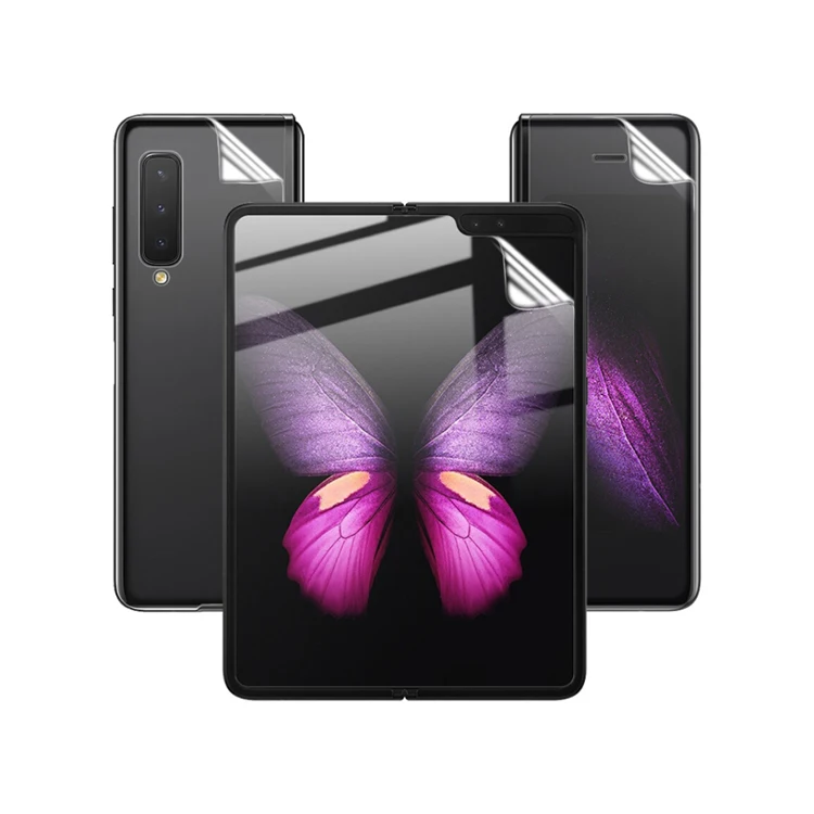 

Retail Package Screen Protector Tempered Glass Nano Screen Anti-Scratch For Samsung Galaxy Fold, Hd transparent