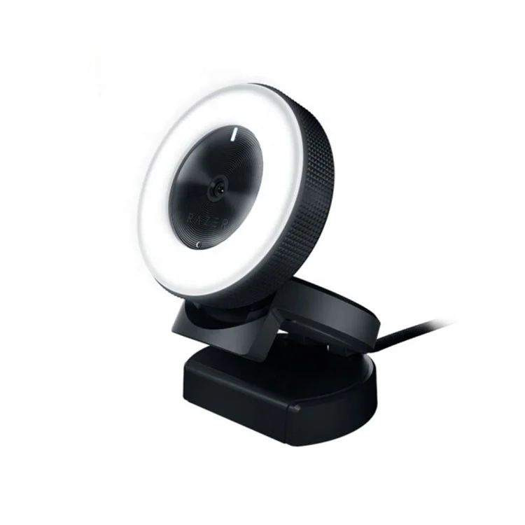 

1080P Razer Kiyo 4MP HD Desktop Streaming Camera Webcam with Multi-step Ring Light Lamp for Tik Tok Live Streaming Black