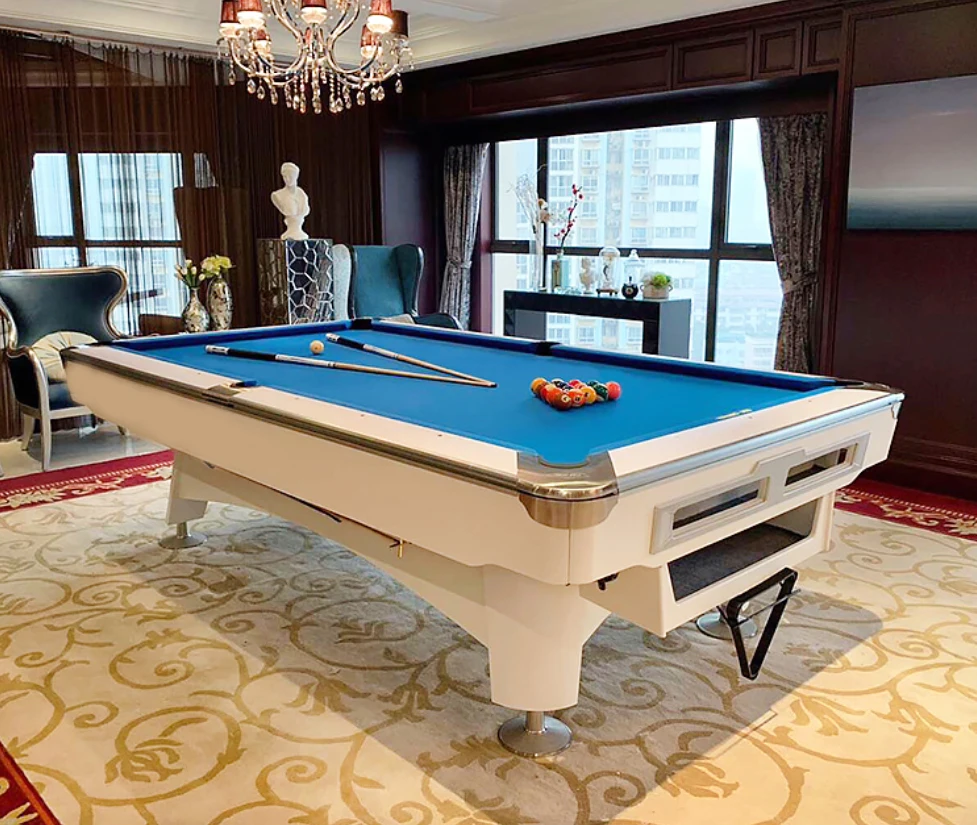 

Solid wood slates 8ft 9ft indoor/outdoor billiards pool table for sale