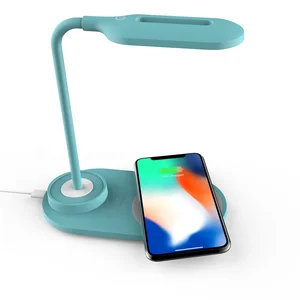 Amazon Hot Selling Cheaper Wireless Charger LED Lamp Flexible Lamp-post Universal Night Lamp Mobile Cellphone Charging Chargers