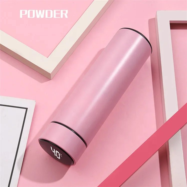 

Custom Stainless Steel Vacuum insulated termo inteligente temperature Thermos cup LED digital Smart Flask thermo Water Bottle
