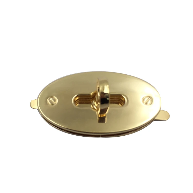 

High Quality metal bag buckle square turn locks for leather bags
